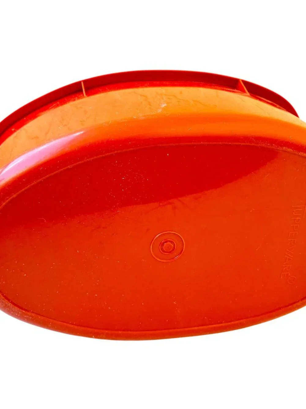 TUPPERWARE 487-5 Storage Container Roast Turkey Ham Keeper Paprika Red 3 pieces